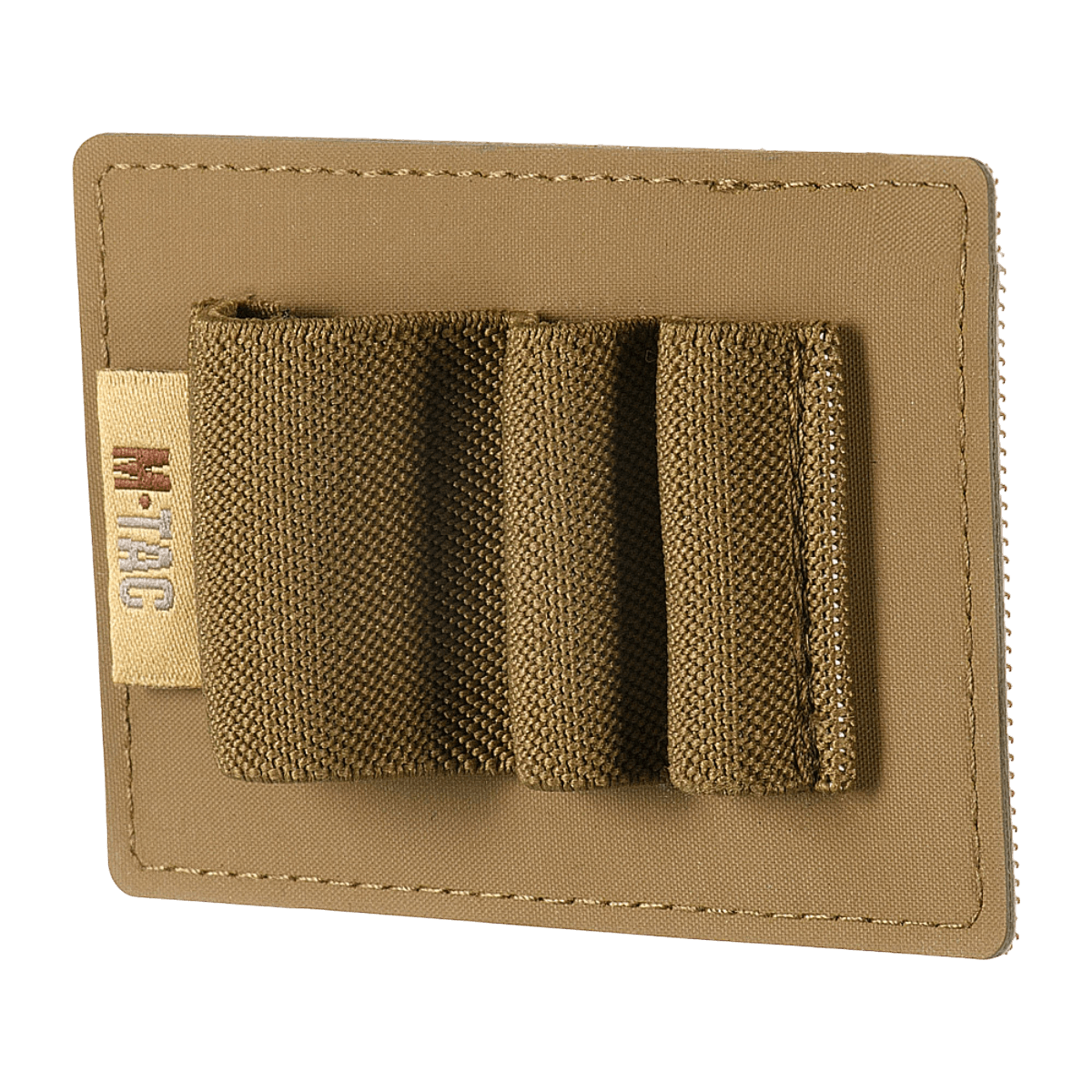 M-Tac Modulær Indsats Small (3 sektioner) i slidstærkt polymerkomposit med elastiske stropper til EDC-udstyr, beige farve, set forfra.