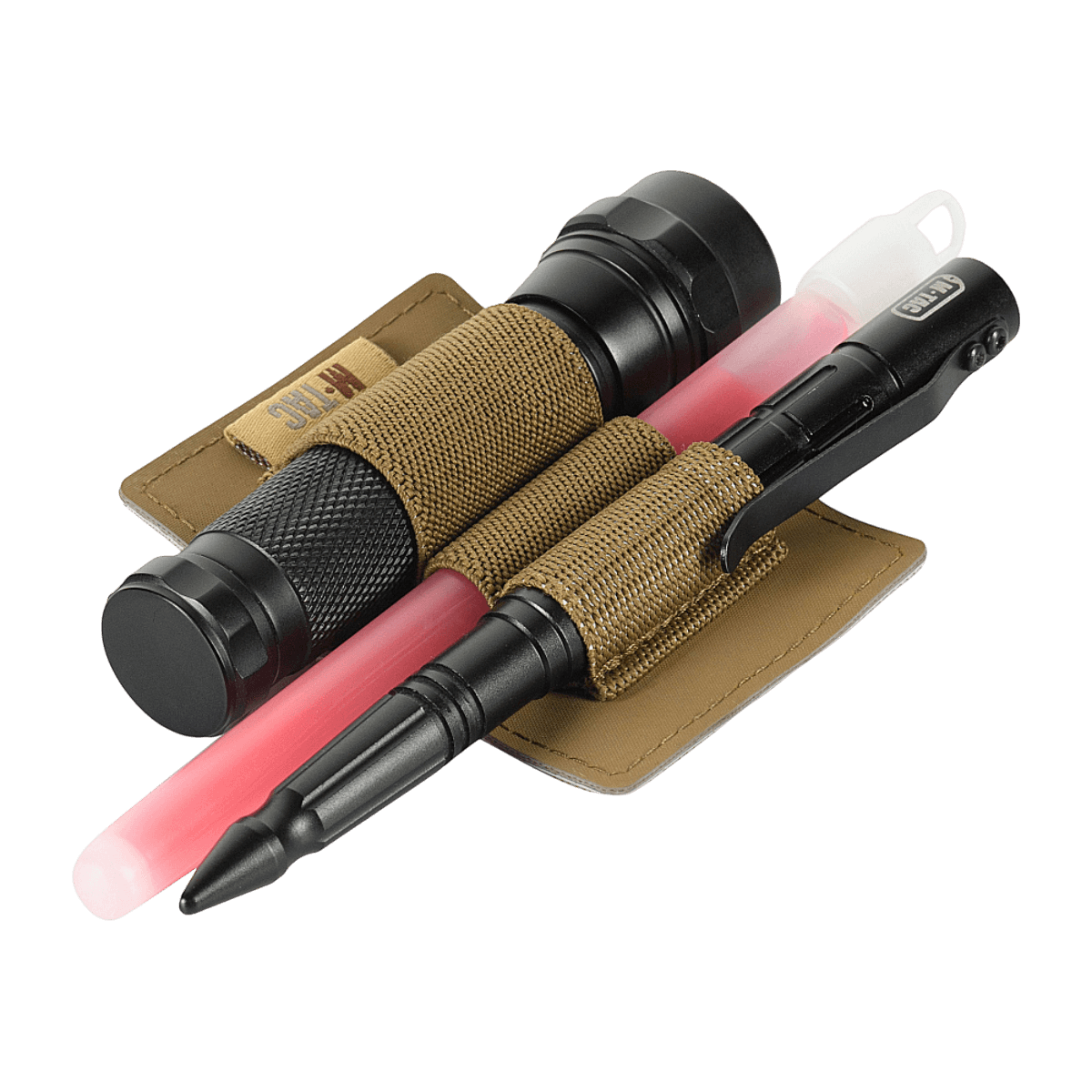 M-Tac Modulær Indsats Small (3 sektioner) med lommer til lommelygte og kuglepen, lavet af slidstærkt polymerkomposit med Velcro fastgørelser.
