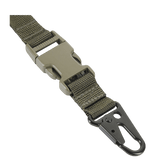 M-Tac Våbenbælte Single Point med quick-drop system og justerbar længde, lavet af holdbar Texcel-rem. Ideel til hurtig våbenhåndtering.