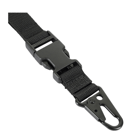 M-Tac Våbenbælte Single Point med quick-drop system og justerbar længde, lavet af kvalitets Texcel-rem til let våbenhåndtering.