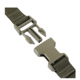 M-Tac Våbenbælte Single Point, justerbart bælte med quick-drop system og kvalitets Texcel-rem, grøn lukning vises