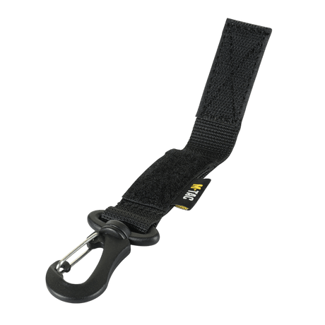 M-Tac Karabinhage Tilbehør til MOLLE-system, med justerbar Velcro-rem, designet til taktisk udstyr, sort farve