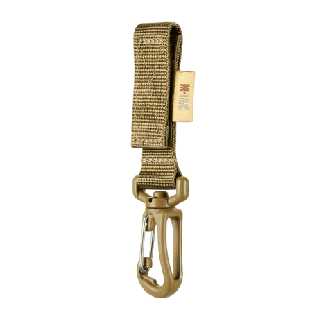 M-Tac Karabinhage Tilbehør med Velcro-rem til fastgørelse på MOLLE-system udstyr som rygsække og veste.