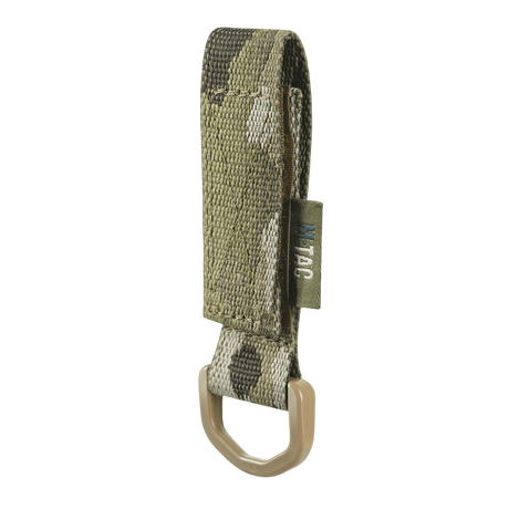 M-Tac Fastgørelse med D-ring til MOLLE-system, justerbar Velcro-lukning, kompakt og let, ideel til taktisk brug.