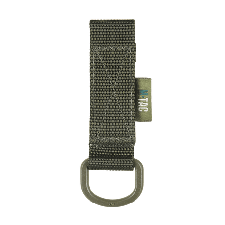 M-Tac Fastgørelse med D-ring til MOLLE-systemer, komprimerbar og letvægtsdesign ideel til taktisk brug.
