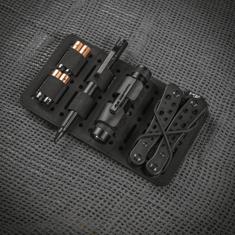 M-Tac Modul Insert Molle 11x19, Laser Cut til EDC-kit opbevaring og organisering i tasker, robust polymerkomposit, sort design.