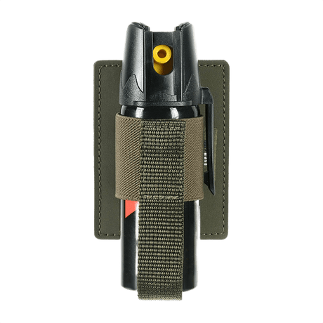 M‑Tac Modulær Indsats til Pepperspray i robust polymerkomposit med elastisk stroplukning og Velcro-montering for sikker opbevaring.