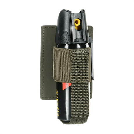 M‑Tac Modulær Indsats til Pepperspray i polymerkomposit med elastik og strop, design til hurtig adgang og sikker opbevaring.