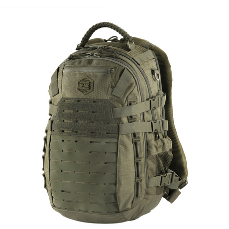 M-Tac Mission Rygsæk Elite Hex i Cordura, med ergonomisk design og MOLLE LASER CUT-system til opsætning af ekstra lommer.