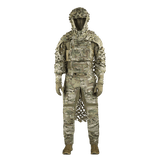 M-Tac Alder Camouflage Suit til snigskytter i ujævnt terræn, letvægt rip-stop materiale, Laser Cut teknologi, høj rivestyrke