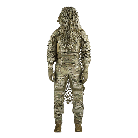 M-Tac Alder Camouflage Suit i naturinspireret design til snigskytter, syet med laser cut teknologi for optimal skjul i ujævnt terræn.