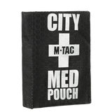 M-Tac City Med Pouch Hex - Kompakt førstehjælpskit i Hex Polyester, sort med medicinsk kors og M-Tac-logo