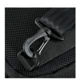 Nærbillede af spænde på M-Tac Cross Taske Slim Elite Hex fremstillet af holdbar Cordura med YKK komponenter.