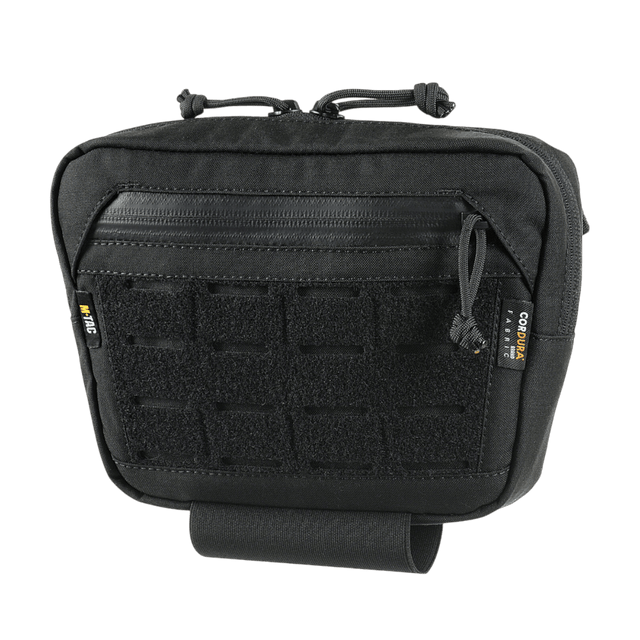 M-Tac Lomme til Tilbehør Lower Large Elite i sort Cordura 500D med YKK lynlåse for holdbarhed og funktionalitet.