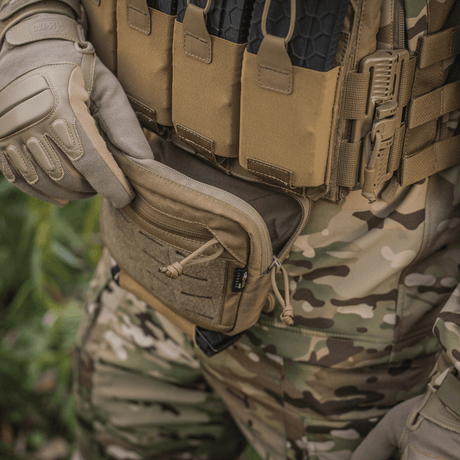 M-Tac Lomme til Tilbehør Lower Large Elite i Cordura 500D-materiale, robust og praktisk til personlig udrustning.
