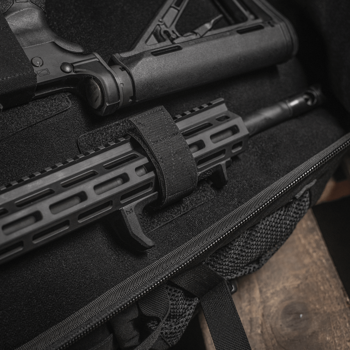 M‑Tac Indlæg til Rygsæk (3 stk) indvendigt syn med justerbare våbenindlæg og Velcro-fastgørelse, designet til AR‑15 og AK karbiner.