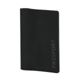 M‑Tac Pascover i sort polymerkomposit med stilfuldt "Passport"-tryk, beskytter dit pas og har indvendige rum til plastkort.