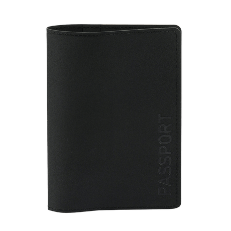 M‑Tac Pascover i polymerkomposit med vertikalt "Passport" tryk, stilfuldt design, beskytter dit pas mod slitage, måler 13,5 x 10 cm.