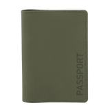 M‑Tac Pascover i grøn polymerkomposit med "Passport" tryk, beskytter pas mod slid. Stilfuldt design med rum til plastkort.