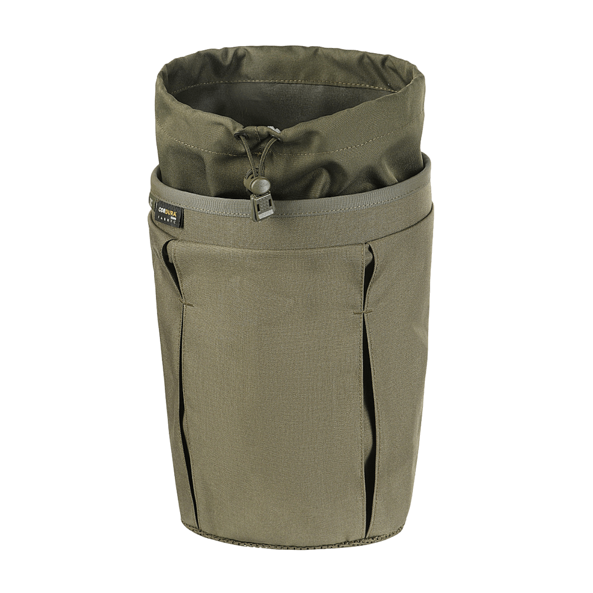 M‑Tac Magasinsæk Dump Pouch Lite Elite i holdbar Cordura 500D med hurtiglukkesystem og MOLLE montering, drænnet til ventilation.