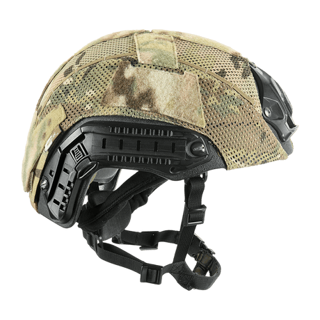M‑Tac Hjelmcover Shroud Elite i MULTICAM, designet til TOR-D hjelme, med Cordura 500D og mesh for camouflage og beskyttelse. Nem montering.