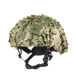 M‑Tac Vilha Hjelmcover Elite i multicam camouflage til FAST hjelme, beskytter mod snavs og slid, med Cordura 500D og Laser Cut mesh.
