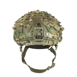 M‑Tac Vilha Hjelmcover FAST i Multicam mønster til camouflage og beskyttelse, med elastisk justering og Velcro-fastgørelse på FAST-hjelme.