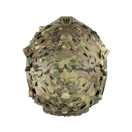 M‑Tac Vilha Hjelmcover FAST i Multicam mønster, robust design med Cordura 500D og velcrostroppper for justerbar pasform.