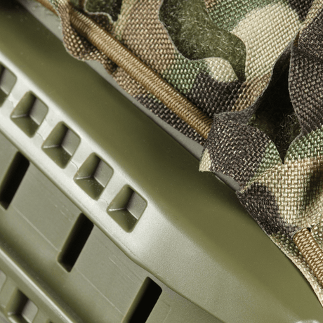 M‑Tac Vilha Hjelmcover FAST med Cordura 500D materiale og Multicam mønster til camouflage og beskyttelse på hjelme.