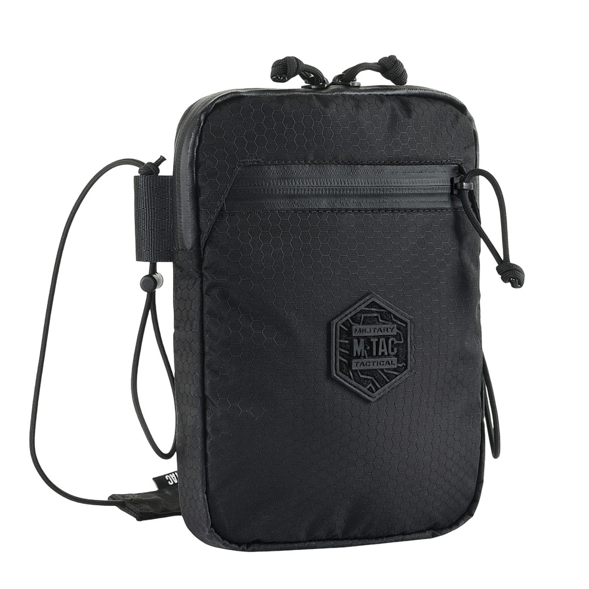 M-Tac Pocket Bag Elite HEX i sort, kompakt med holdbare YKK lynlåse. Ideel til EDC-udstyr, nøgler og dokumenter. Robust og slidstærk.