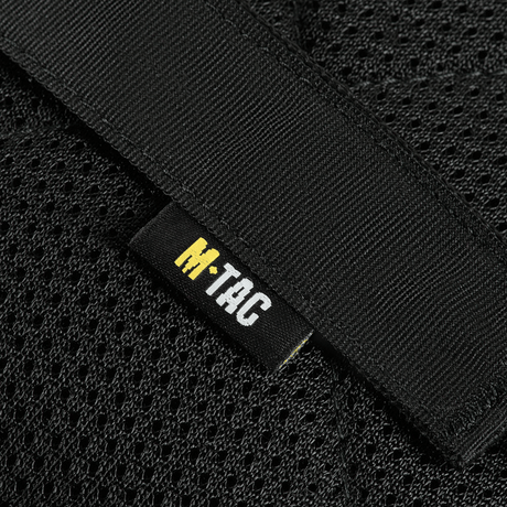 Detaljeret billede af M‑Tac Pocket Bag Elite HEX med slidstærkt materiale og YKK lynlåse, ideel til EDC-udstyr.