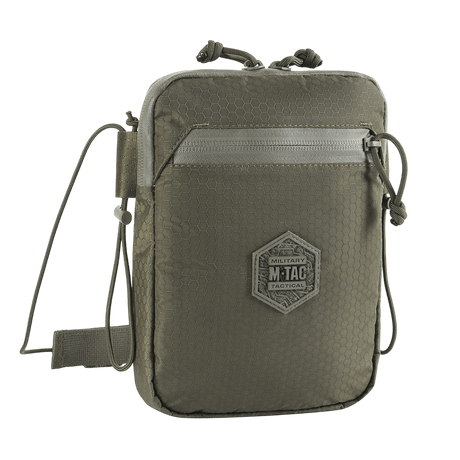 M‑Tac Pocket Bag Elite HEX i slidstærkt materiale med YKK lynlåse, ideel til EDC-udstyr og daglig brug, kompakt og praktisk design.