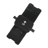 M-Tac Horisontal Medic Lomme Large Elite med indvendig organizer i sort Cordura 500D materiale, åben visning.