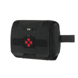 M-Tac Horisontal Medic Lomme Large Elite i sort, lavet af robust Cordura 500D med indvendig organizer til førstehjælpskit.