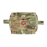 M-Tac Horisontal Medic Lomme Large Elite, robust Cordura 500D taske med indvendig organizer til IFAK, ideel til førstehjælpssituationer.