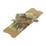 M-Tac Horisontal Medic Lomme Large Elite førstehjælpstaske i Cordura 500D med IFAK organizer, flad udstilling i camouflagefarve.