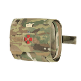 M-Tac Horisontal Medic Lomme Large Elite i camouflagemønster, robust Cordura 500D materiale, ideel til førstehjælpssituationer.