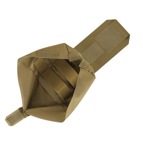 M-Tac Medic Pouch Vertical Large Elite med åben top, viser det indre organizer til førstehjælpsudstyr lavet af Cordura 500D.