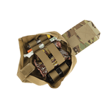 M‑Tac Medic Pouch Vertical Large Elite med førstehjælpsudstyr, slidstærk Cordura 500D design i camouflage.