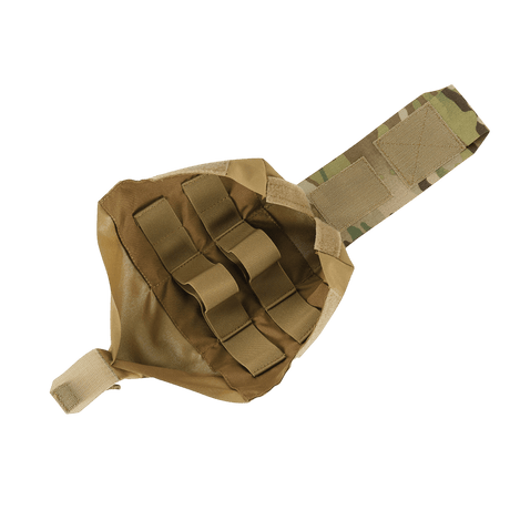 M‑Tac Medic Pouch Vertical Large Elite i åben tilstand, der viser den indre IFAK-organizer og elastiske nylonvægge, lavet af Cordura 500D.