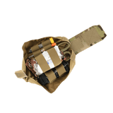 M‑Tac Medic Pouch Vertical Large Elite åben med organiseret førstehjælpsudstyr i slidstærkt Cordura 500D-design.