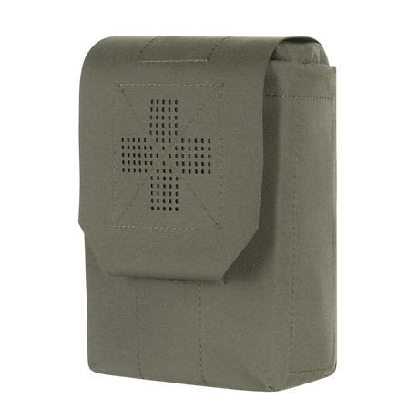 M‑Tac Medic Pouch Vertical Large Elite i holdbar Cordura 500D med innovativt design, perfekt til sikker opbevaring af førstehjælpsudstyr.