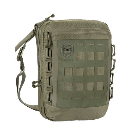 M-Tac Tablet Bag Laser Cut Hex med laser cut MOLLE panel til EDC, dokumenter og skjult våben. Lavet i holdbar Cordura.