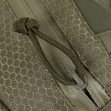 Nærbillede af M-Tac Tablet Bag Laser Cut Hex med lynlåsdetaljer og Cordura Hex materiale.