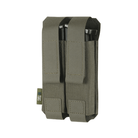 M-Tac Dobbeltlomme APS Laser Cut Gen. II i taktisk design til pålidelig fiksering af to magasiner, fremstillet af Cordura Squadron-materiale