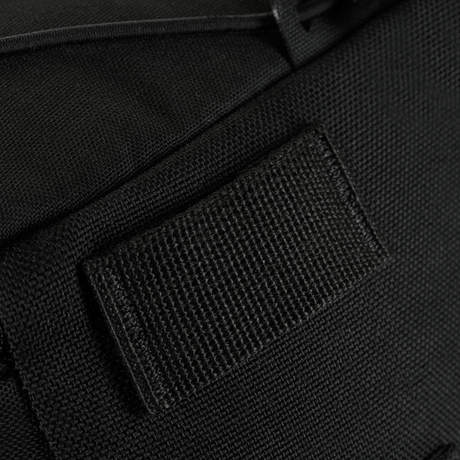 Nærbillede af M-Tac STURM Elite Rygsæk i sort Cordura-materiale med MOLLE Laser Cut system.