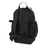 M-Tac STURM Elite Rygsæk i sort, holder op til 15 liter, lavet af Cordura, med MOLLE Laser Cut frontpanel til taktisk brug. Bagsiden vises.