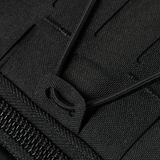 Detalje af M-Tac STURM Elite Rygsæk med holdbare Cordura-stoffer og robuste lynlåse til taktiske anvendelser.