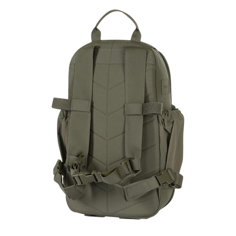 M-Tac STURM Elite Rygsæk set bagfra viser stropper og rygpanel, ideel til kortvarige feltture, lavet af holdbart Cordura-materiale.