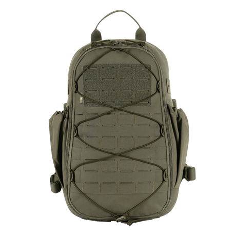 M-Tac STURM Elite Rygsæk, taktisk 15L rygsæk i Cordura, MOLLE Laser Cut frontpanel, designet til kortvarige ophold og udstyrstransport.